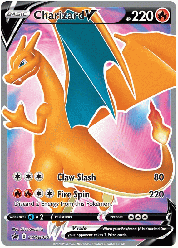 Charizard V - Sword & Shield Promos #50