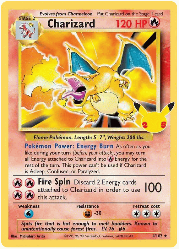 Charizard (Celebrations Promo) - Base Set #4