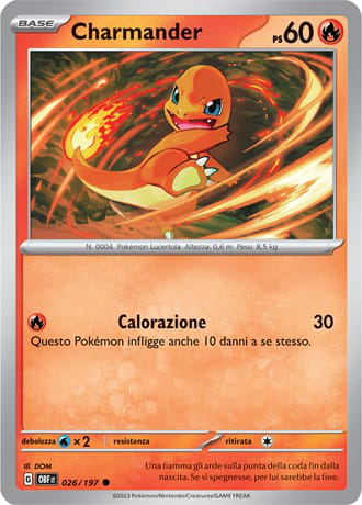 Charmander - Ossidiana Infuocata #26