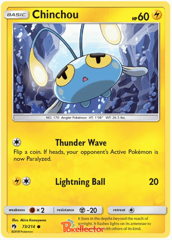 Chinchou - Lost Thunder #73