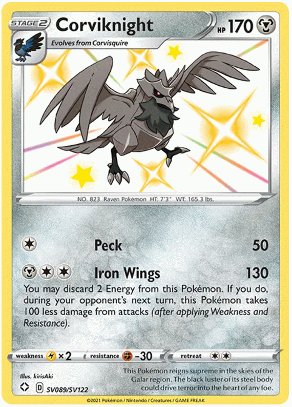 Corviknight - Shining Fates #89