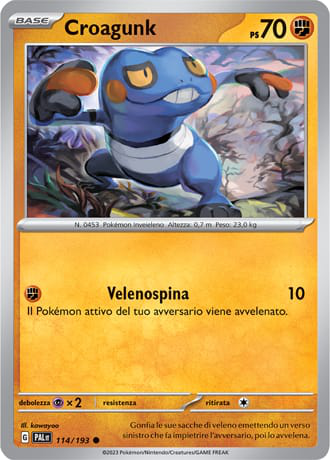 Croagunk - Evoluzioni A Paldea	 #114