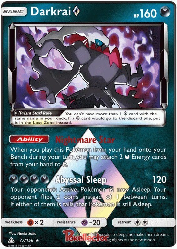 Darkrai Prism Star - Ultra Prism #77