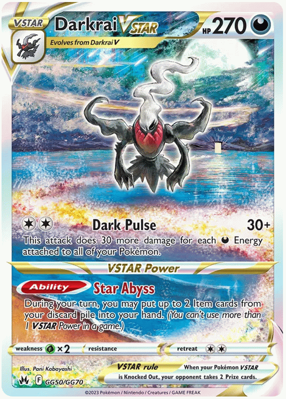 Darkrai VSTAR - Crown Zenith - Galarian Gallery #50