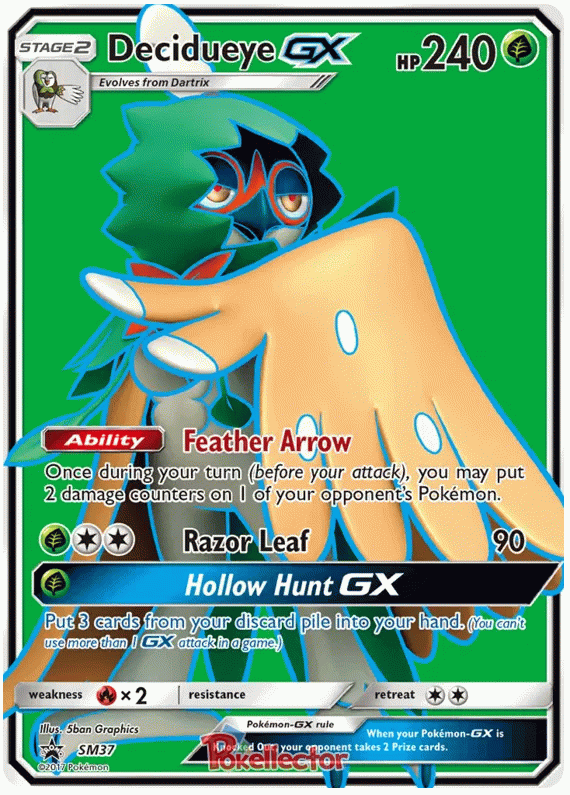 Decidueye GX - Sun & Moon Promos #37