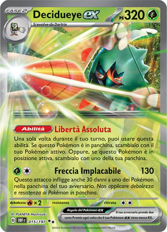 Decidueye ex - Ossidiana Infuocata #15