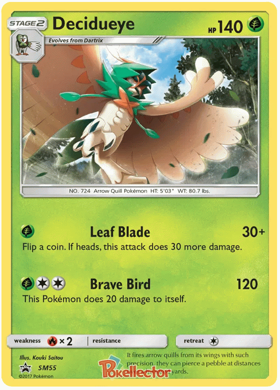 Decidueye - Sun & Moon Promos #55