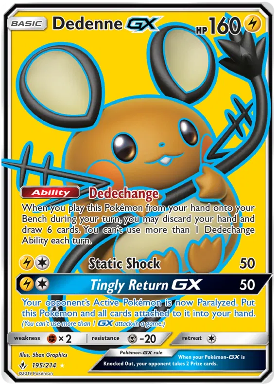 Dedenne GX - Unbroken Bonds #195