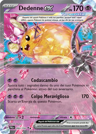 Dedenne ex - Evoluzioni A Paldea	 #93