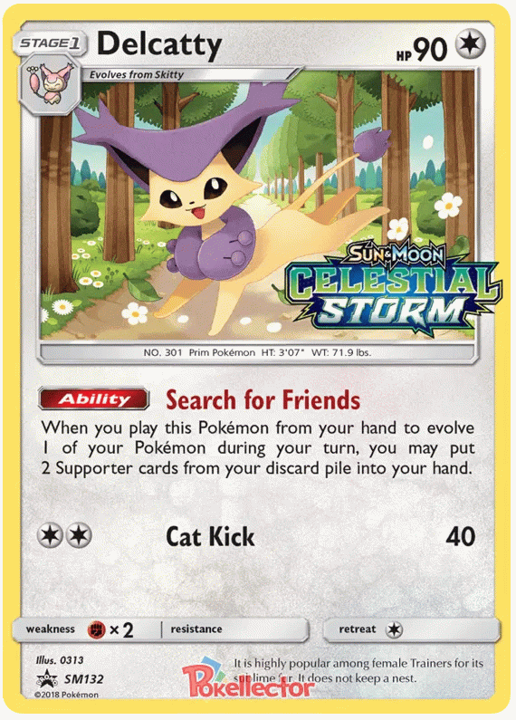 Delcatty - Sun & Moon Promos #132