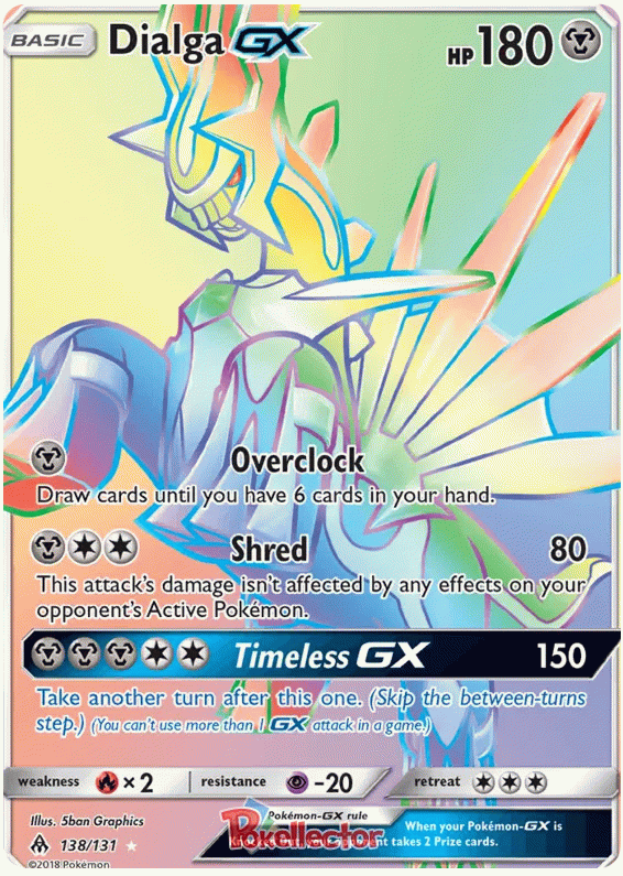 Dialga GX - Forbidden Light #138