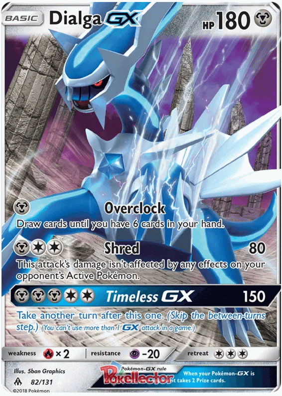 Dialga GX - Forbidden Light #82