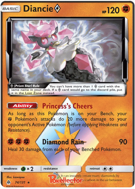 Diancie Prism Star - Forbidden Light #74