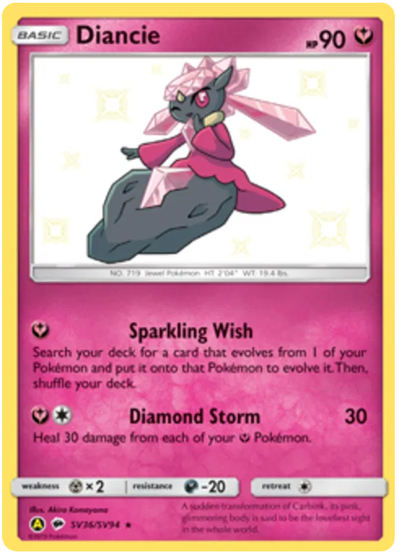 Diancie - Hidden Fates #36