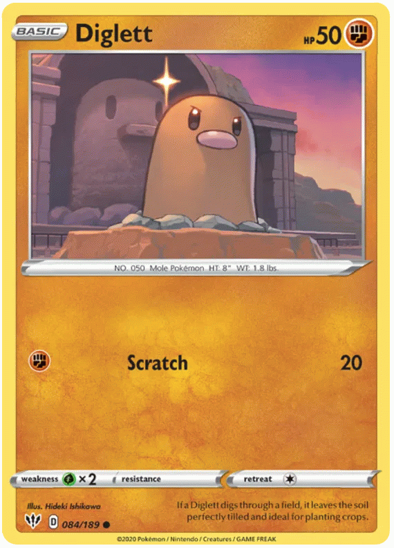 Diglett - Darkness Ablaze #84