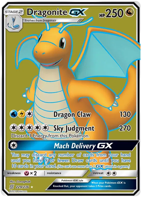 Dragonite GX - Unified Minds #229