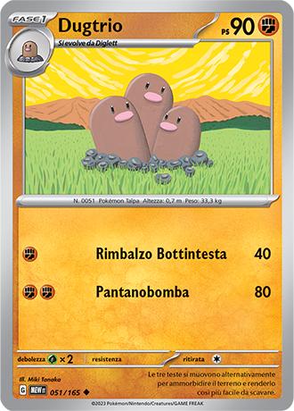 Dugtrio - Scarlatto & Violetto - 151 #51