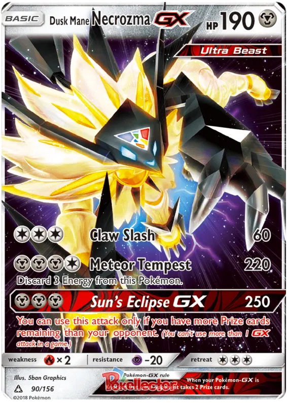 Dusk Mane Necrozma GX - Ultra Prism #90