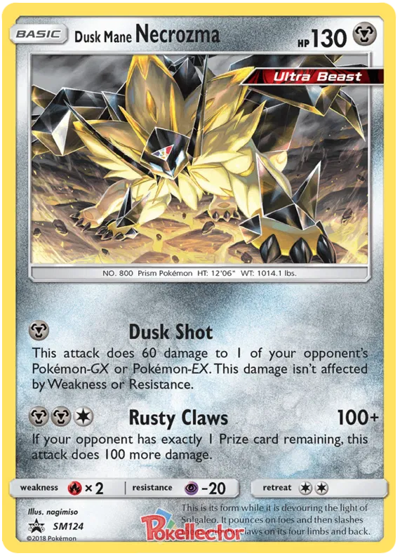 Dusk Mane Necrozma - Sun & Moon Promos #124