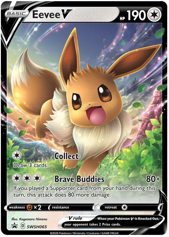 Eevee V - Sword & Shield Promos #65