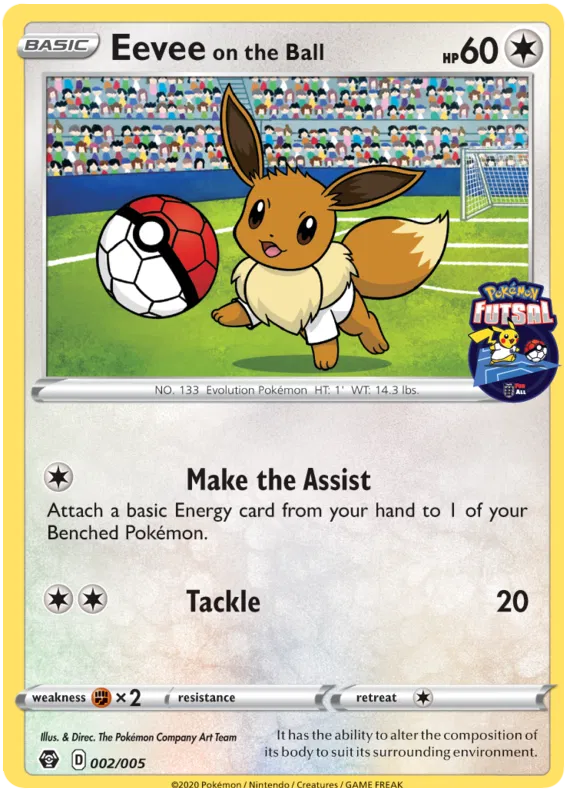 Eevee on the Ball - Pokemon Futsal Promos #2