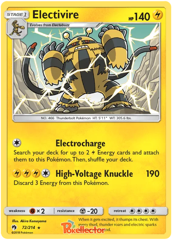 Electivire - Lost Thunder #72