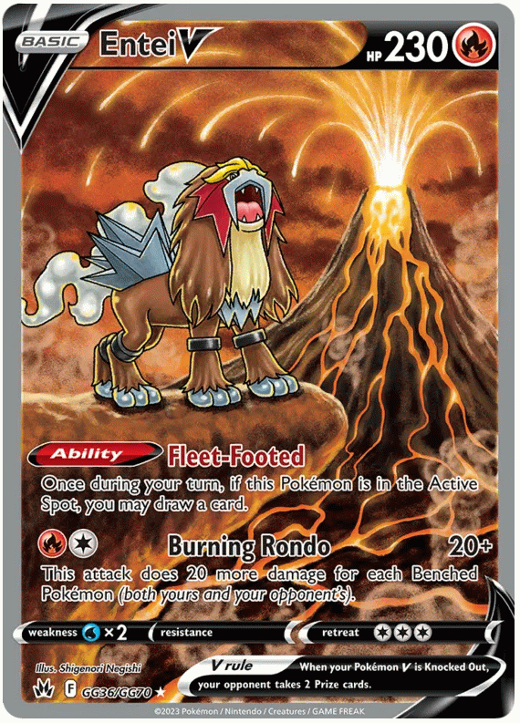 Entei V - Crown Zenith - Galarian Gallery #36