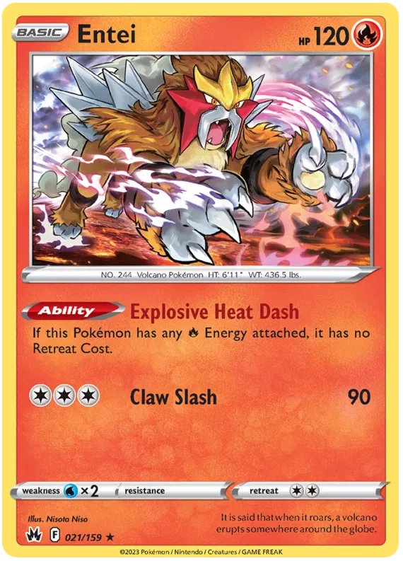 Entei - Crown Zenith #21