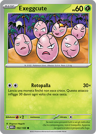 Exeggcute - Scarlatto & Violetto - 151 #102