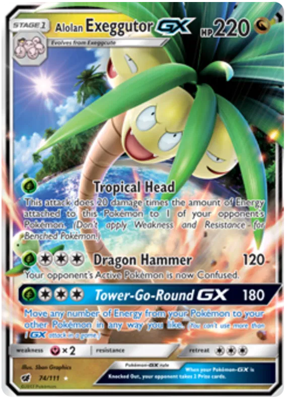 Alolan Exeggutor GX - Crimson Invasion #74