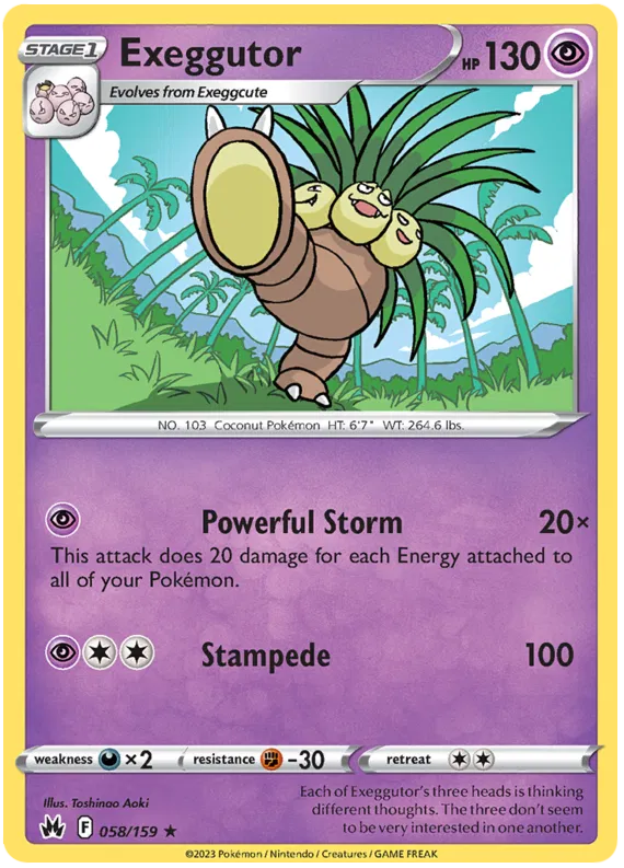 Exeggutor - Crown Zenith #58