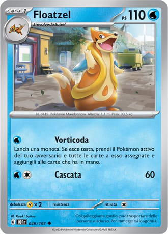 Floatzel - Ossidiana Infuocata #49