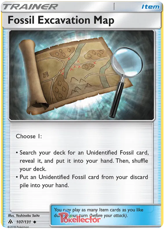 Fossil Excavation Map - Forbidden Light #107