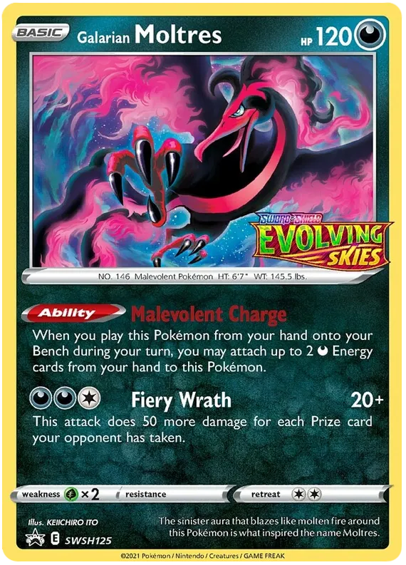 Galarian Moltres - Sword & Shield Promos #125