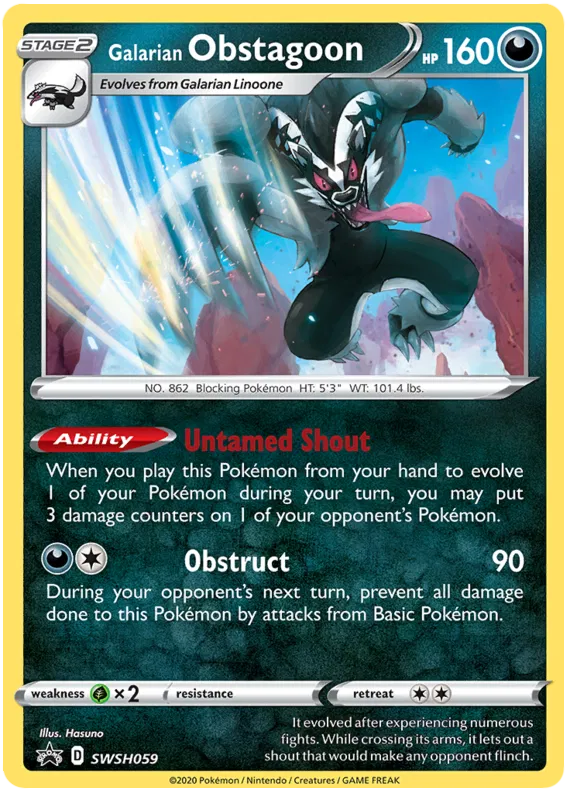 Galarian Obstagoon - Sword & Shield Promos #59