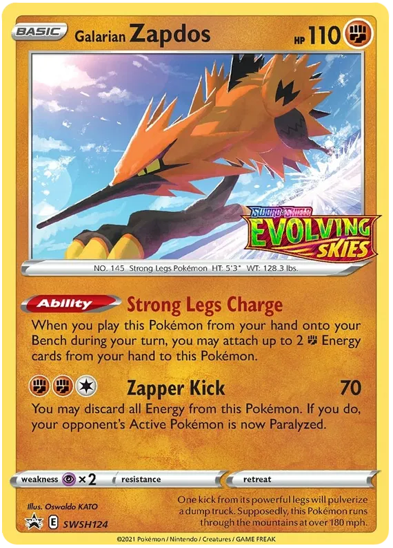 Galarian Zapdos - Sword & Shield Promos #124