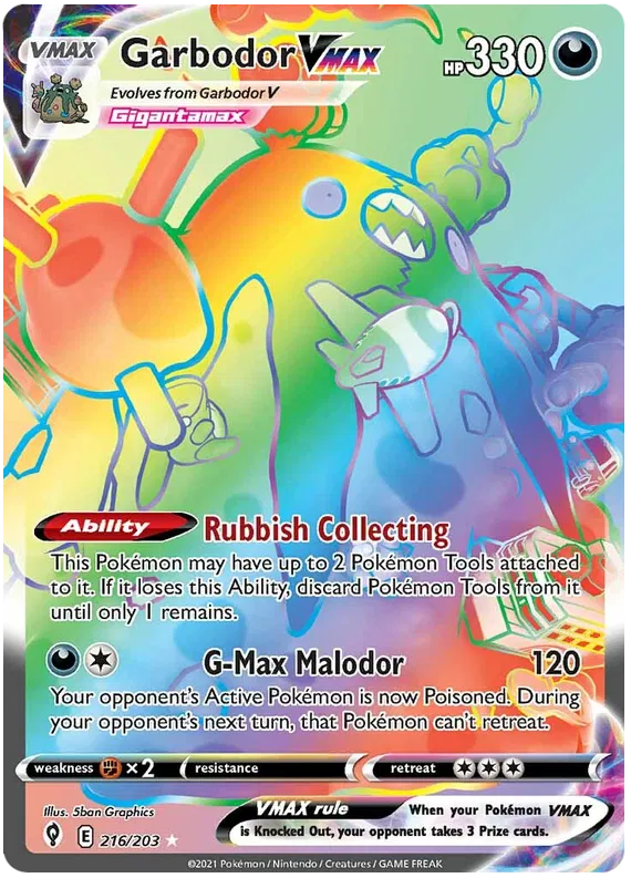 Garbodor VMAX - Evolving Skies #216