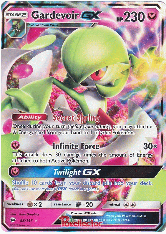 Gardevoir GX - Burning Shadows #93