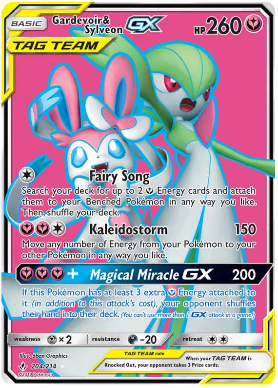 Gardevoir & Sylveon GX - Unbroken Bonds #204