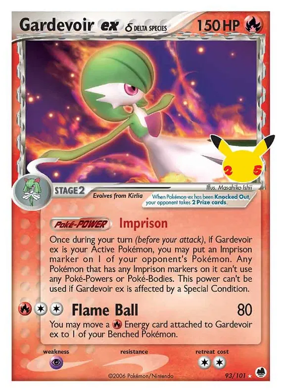 Gardevoir ex  (delta species) (Celebrations Promo) - EX Dragon Frontiers #93