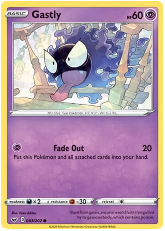 Gastly - Sword & Shield #83