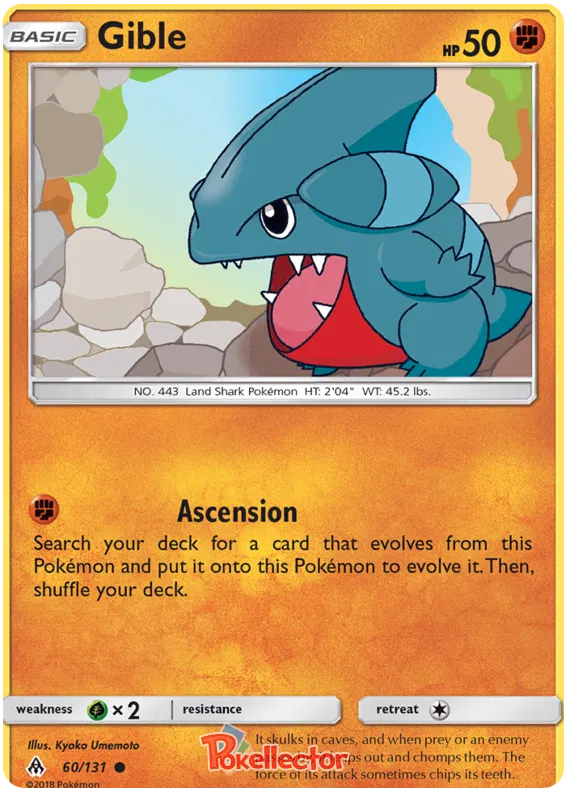 Gible - Forbidden Light #60