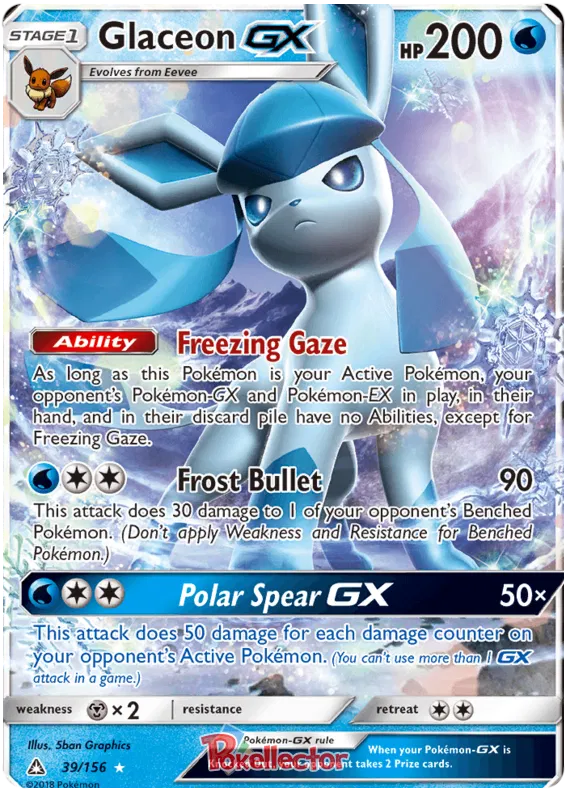 Glaceon GX - Ultra Prism #39