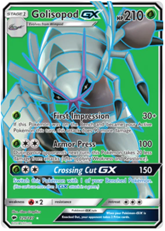 Golisopod GX - Burning Shadows #129