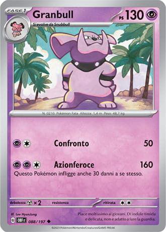 Granbull - Ossidiana Infuocata #88