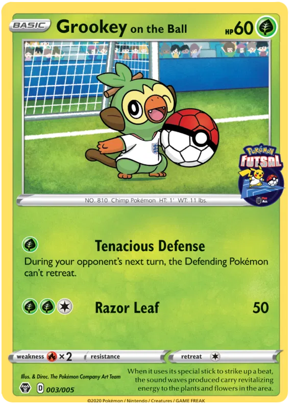 Grookey on the Ball - Pokemon Futsal Promos #3