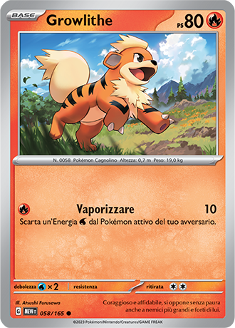 Growlithe - Scarlatto & Violetto - 151 #58