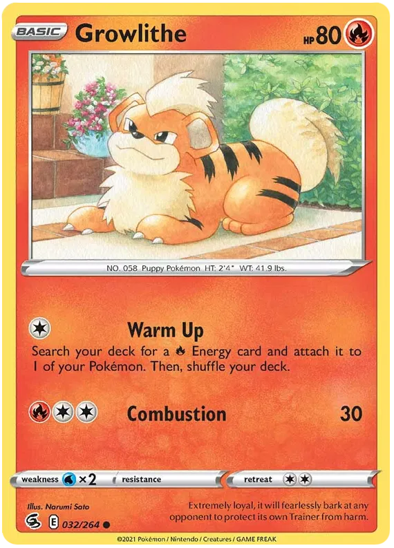 Growlithe - Fusion Strike #32