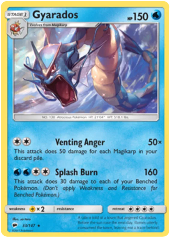 Gyarados - Burning Shadows #33