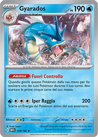 Gyarados - Scarlatto & Violetto - 151 #130